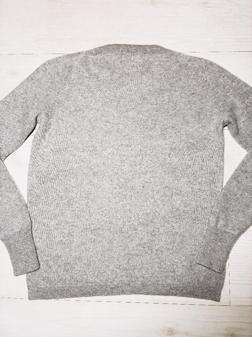 J.Crew Gray 100% Cashmere Slim-Fit Crewneck Sweater Women's Small K1313 FA2